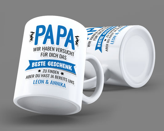 Personalisierte Papa Tasse versucht beste Geschenk - Fulima