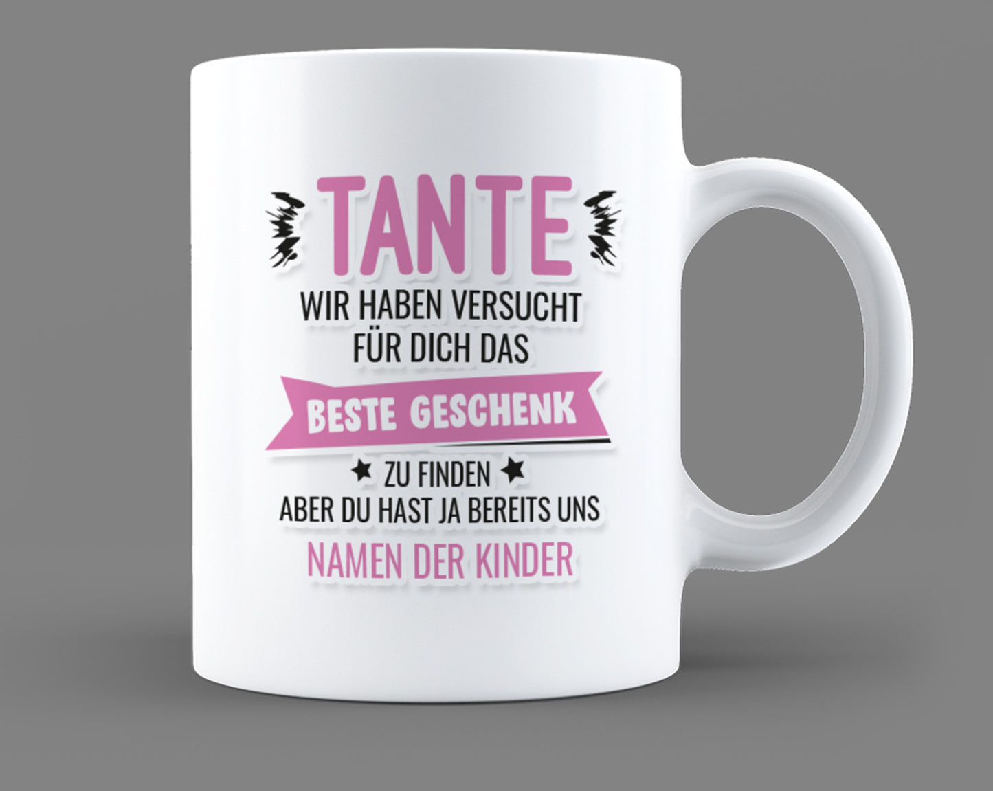 Tante wir haben versucht das beste Geschenk zu finden - Personalisierte Tante Tasse - Fulima