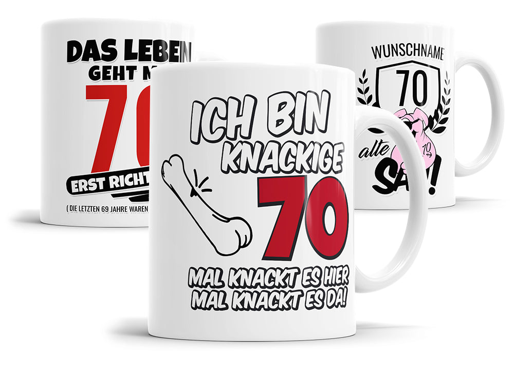 Tassen zum 70. Geburtstag – Personalisierte und Lustige Geschenkideen
