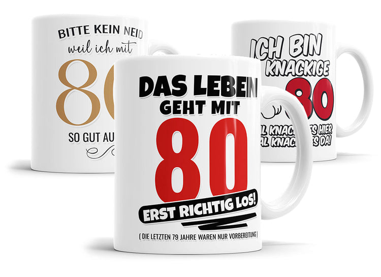 Tassen zum 80. Geburtstag – Personalisierte und Lustige Geschenkideen