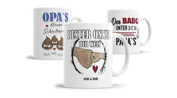 Bedruckte Onkel Tassen | Personalsiertes Geschenk für Onkel | FULiMA®