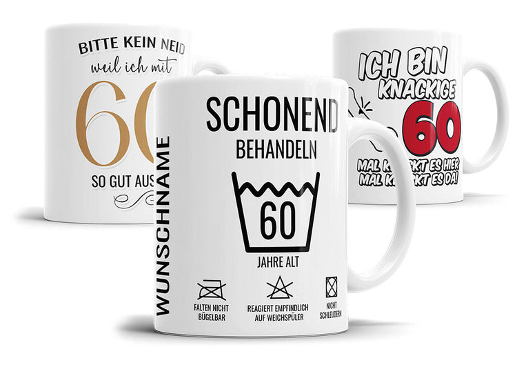 Tassen zum 60. Geburtstag – Personalisierte und Lustige Geschenkideen