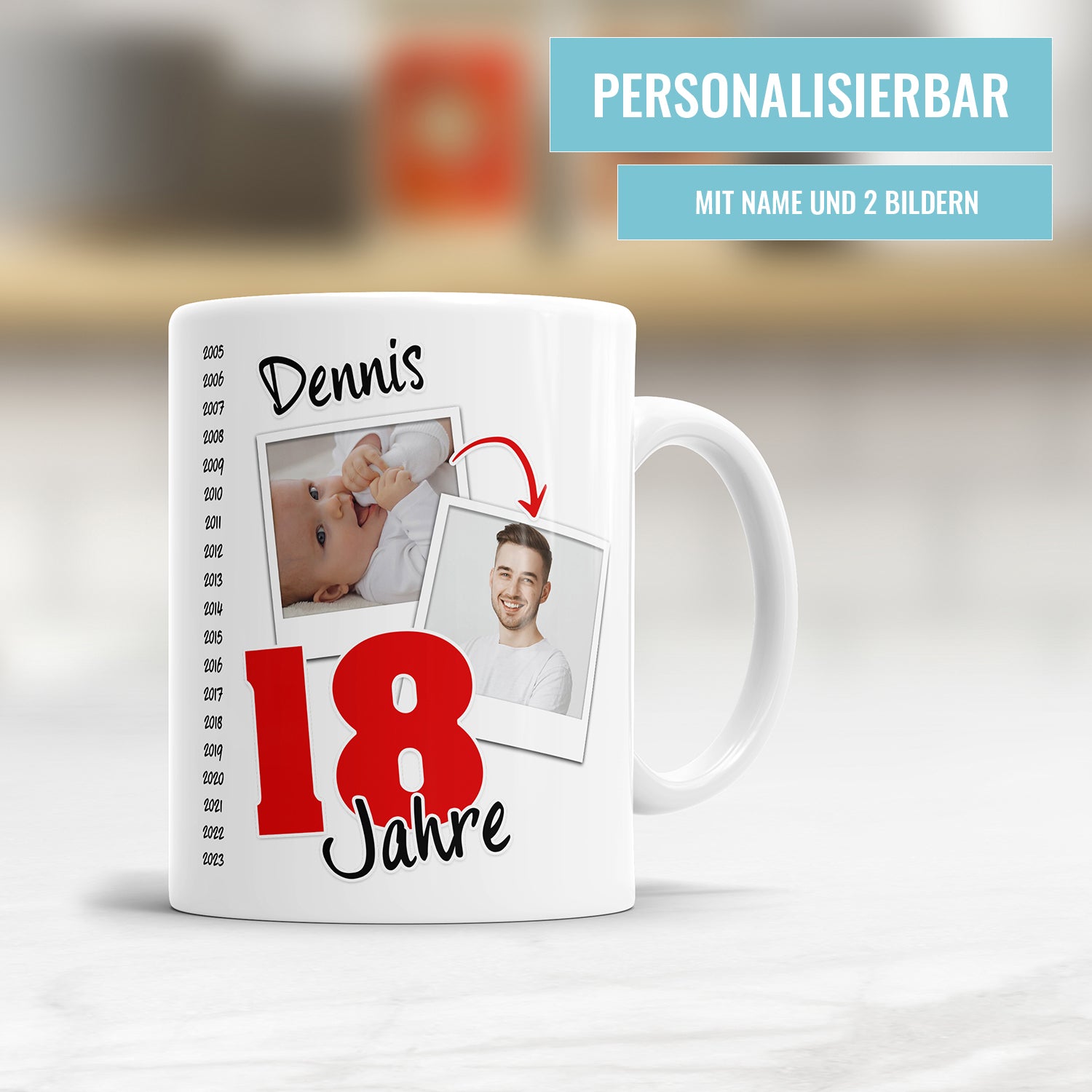 Die perfekte Tasse zum 18. Geburtstag - Geschenkideen für Volljährige