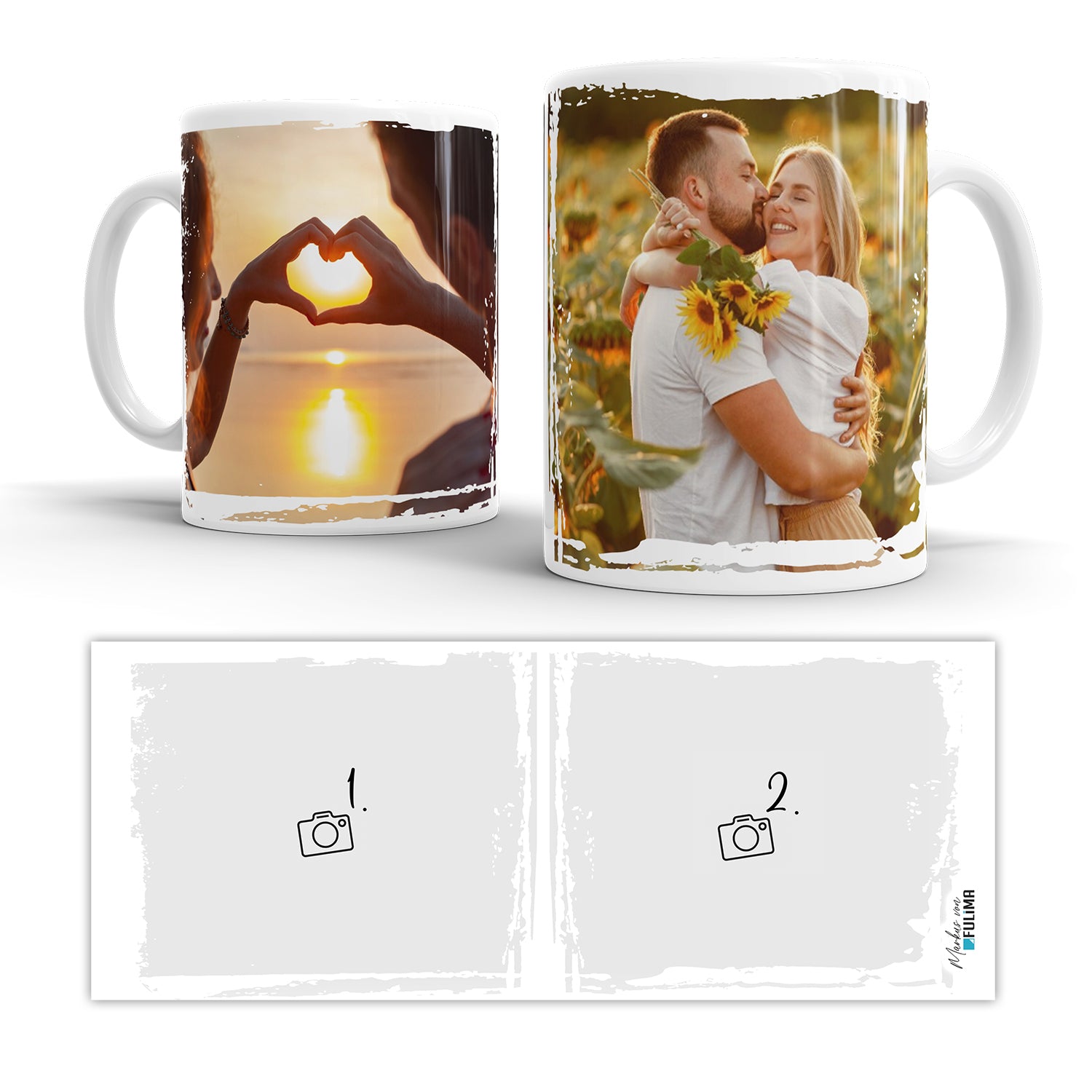 Foto Tasse mit deinem Foto 1 oder 2 Fotos Beidseitig - Fulima