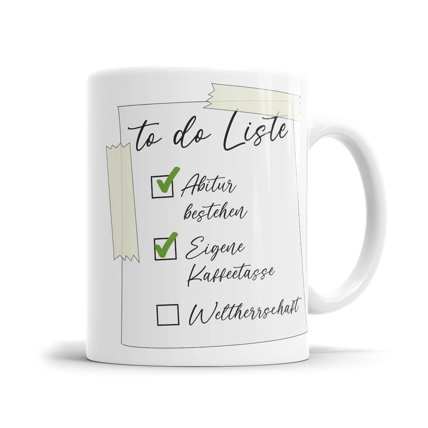 To do Liste Abitur bestehen Weltherrschaft - Abitur Abschluss Tasse - Fulima