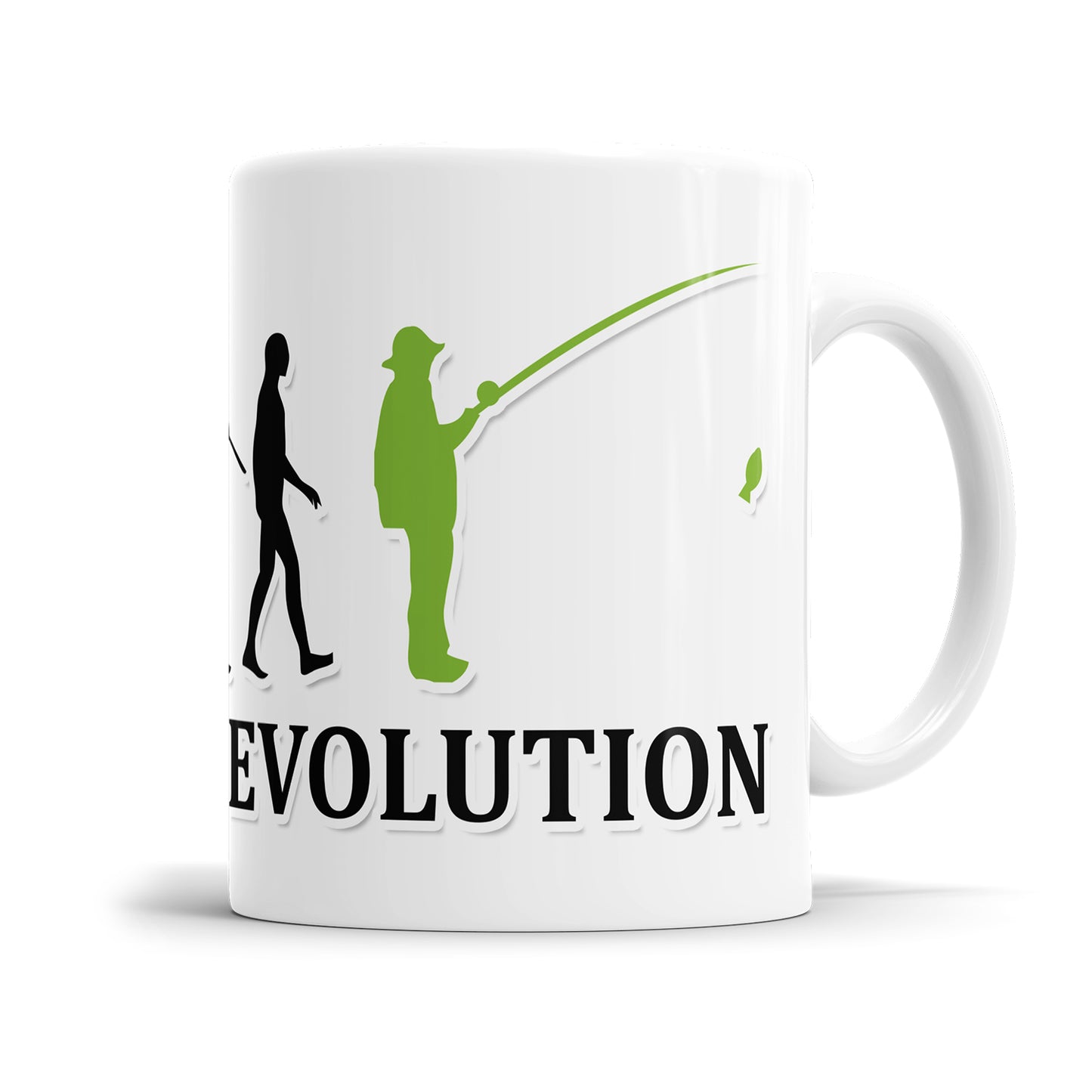 Angler Evolution Tasse - Geschenkidee für Angler