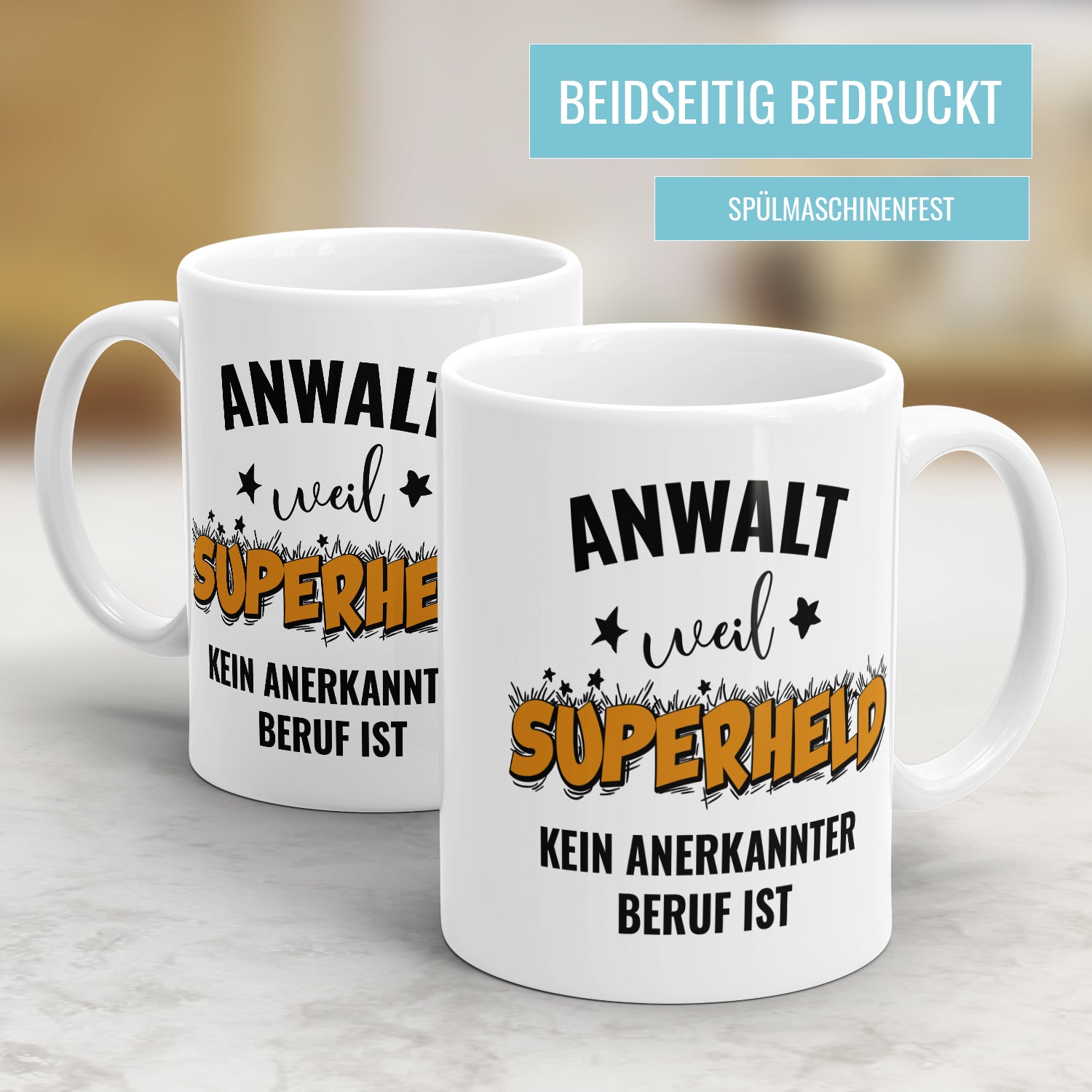 Anwalt weil Superheld kein anerkannter Beruf ist Anwalt Tasse - Fulima