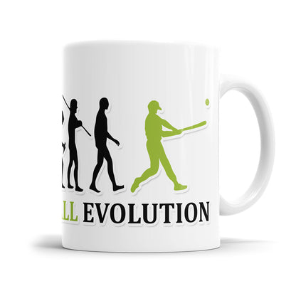 Baseball Evolution Tasse - Geschenkidee für Baseballspieler
