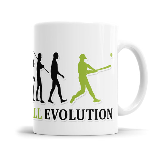 Baseball Evolution Tasse - Geschenkidee für Baseballspieler Fulima