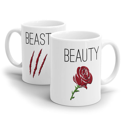 Beast oder Beauty Partner Couple Tasse - Fulima
