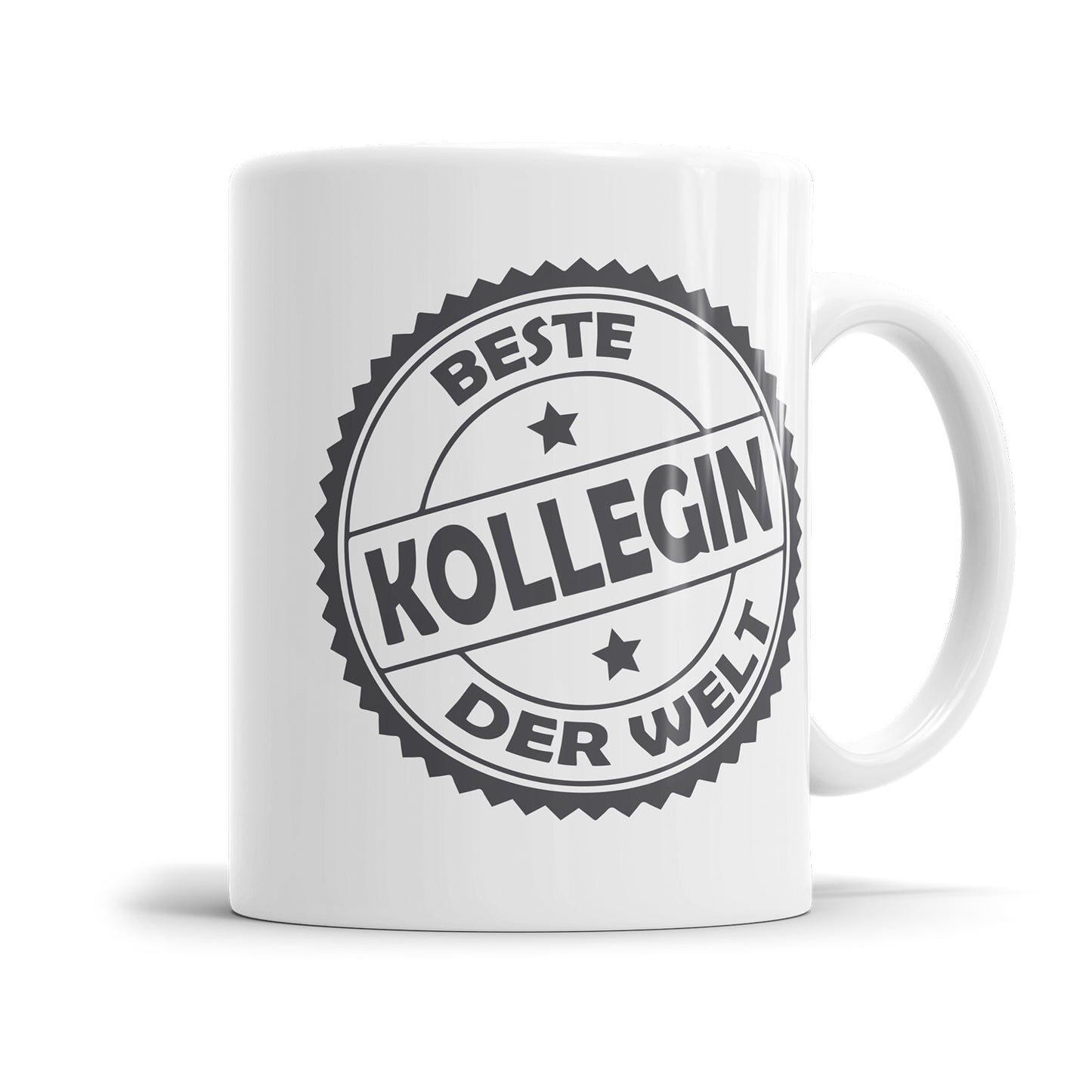 Beste Kollegin Stempel Design Tasse - Geschenk für die Arbeitskollegin Fulima