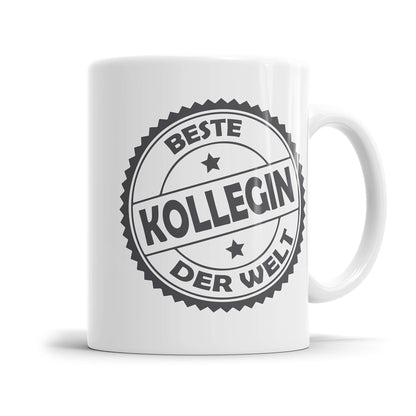 Beste Kollegin der Welt Stempel Design - Beste Kollegin Tasse - Fulima
