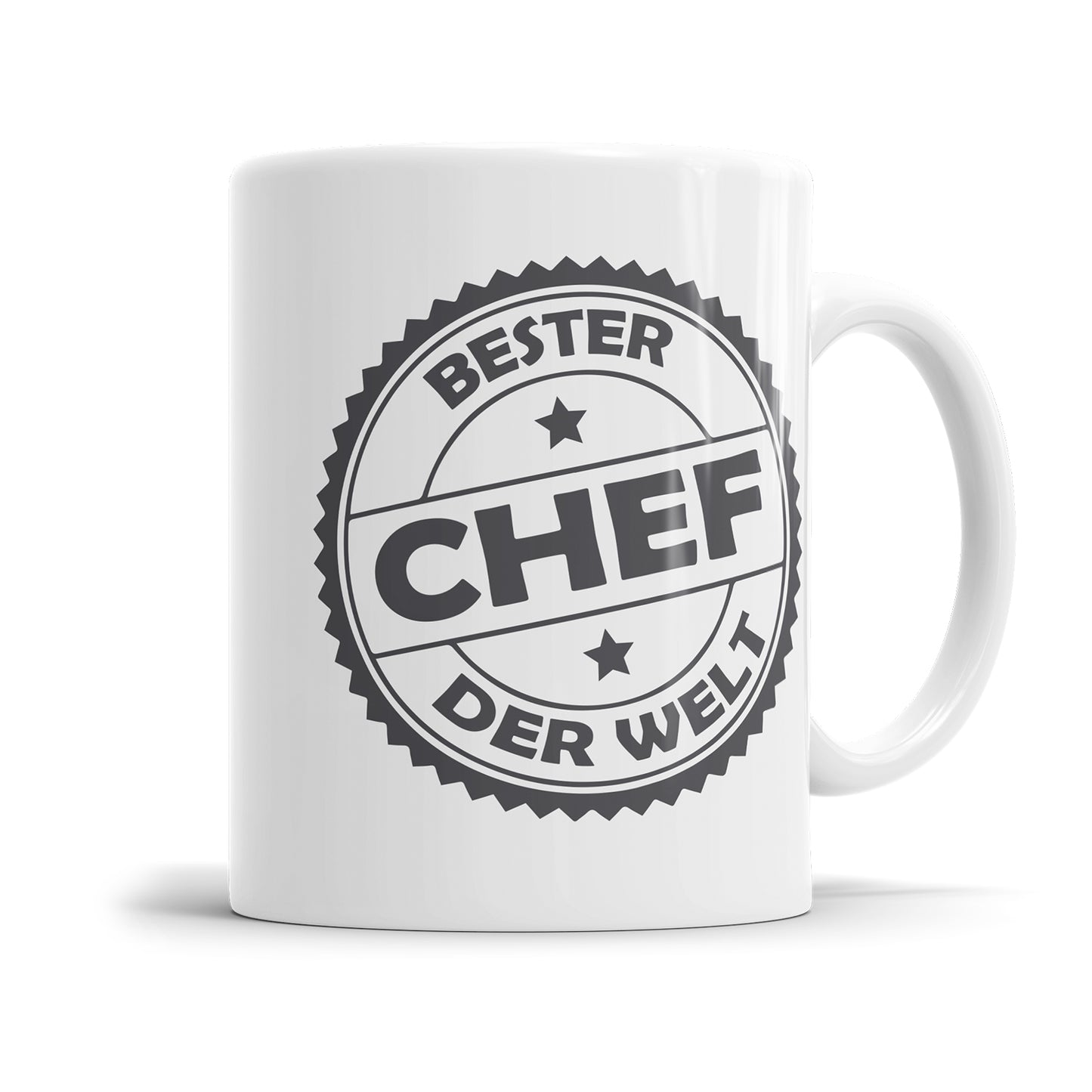 Bester Chef Stempel Design Tasse - Geschenk für den Chef