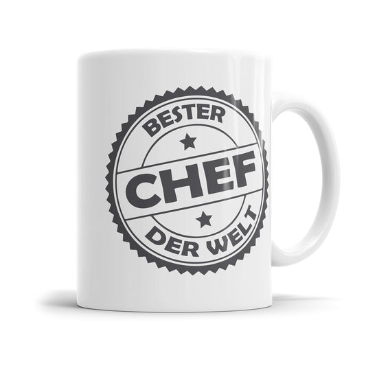 Bester Chef Stempel Design Tasse - Geschenk für den Chef Fulima