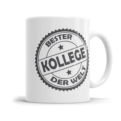 Bester Kollege Stempel Design Tasse - Geschenk für den Arbeitskollegen Fulima