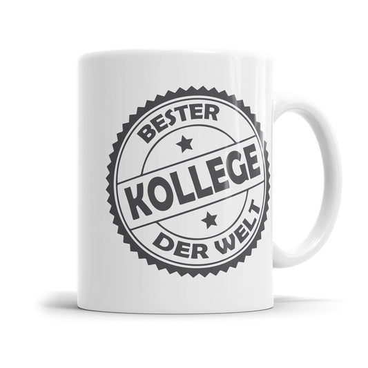 Bester Kollege Stempel Design Tasse - Geschenk für den Arbeitskollegen Fulima