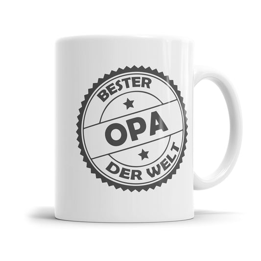 Bester Opa der Welt Tasse Stempel Design Opa Tasse