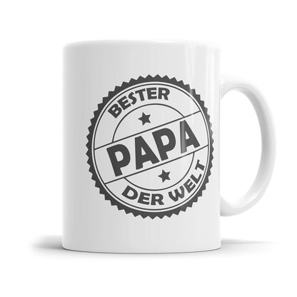 Bester Papa der Welt Stempel Design - Bester Papa Tasse - Fulima