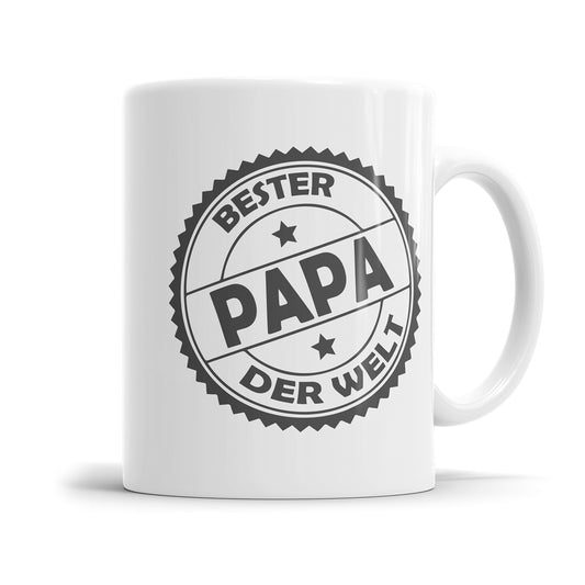 Bester Papa der Welt Tasse Stempel Design Papa Tasse Fulima