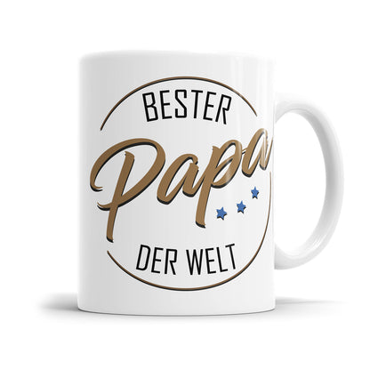 Bester Papa der Welt Sterne Kreis Papa Tasse Fulima