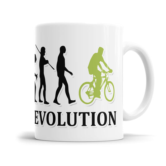Biker Evolution Tasse - Geschenkidee für Fahrradfahrer Fulima