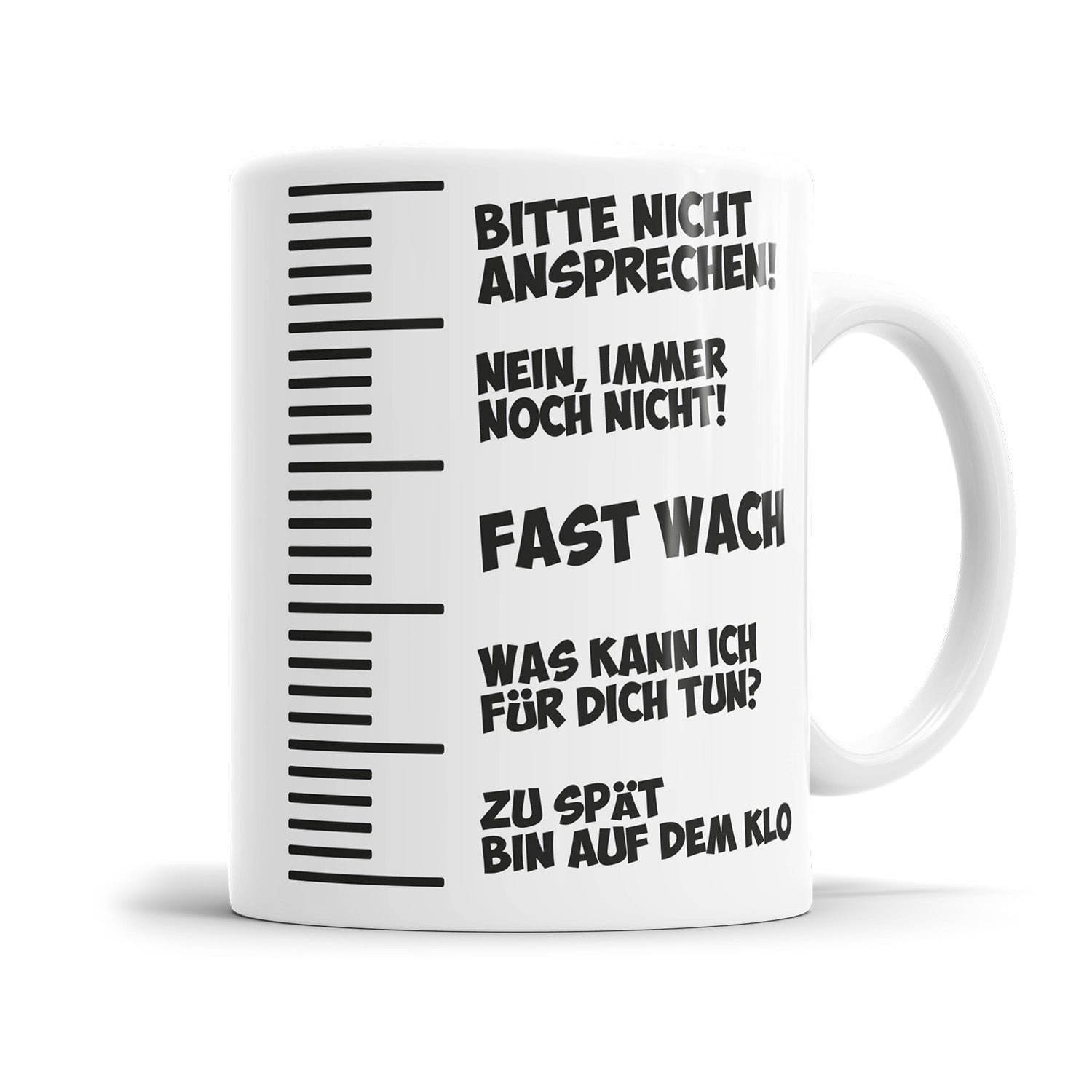 Bitte nicht ansprechen - Füllmenge - Sprüche Tasse Fulima