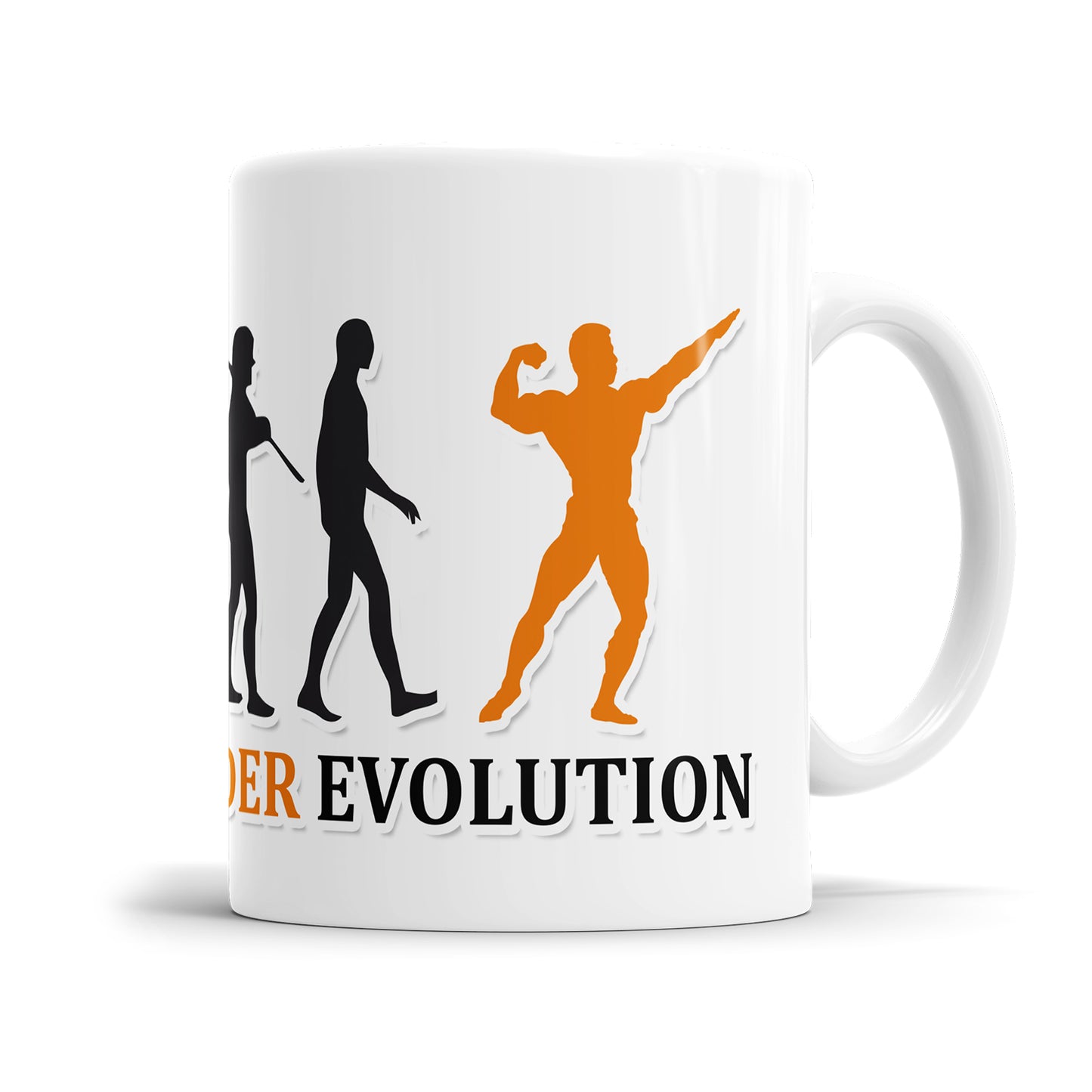 Bodybuilder Evolution Tasse - Geschenkidee für Bodybuilder