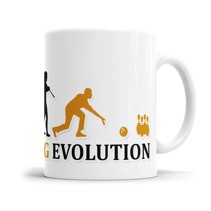 Bowling Evolution Tasse - Geschenkidee für Bowler