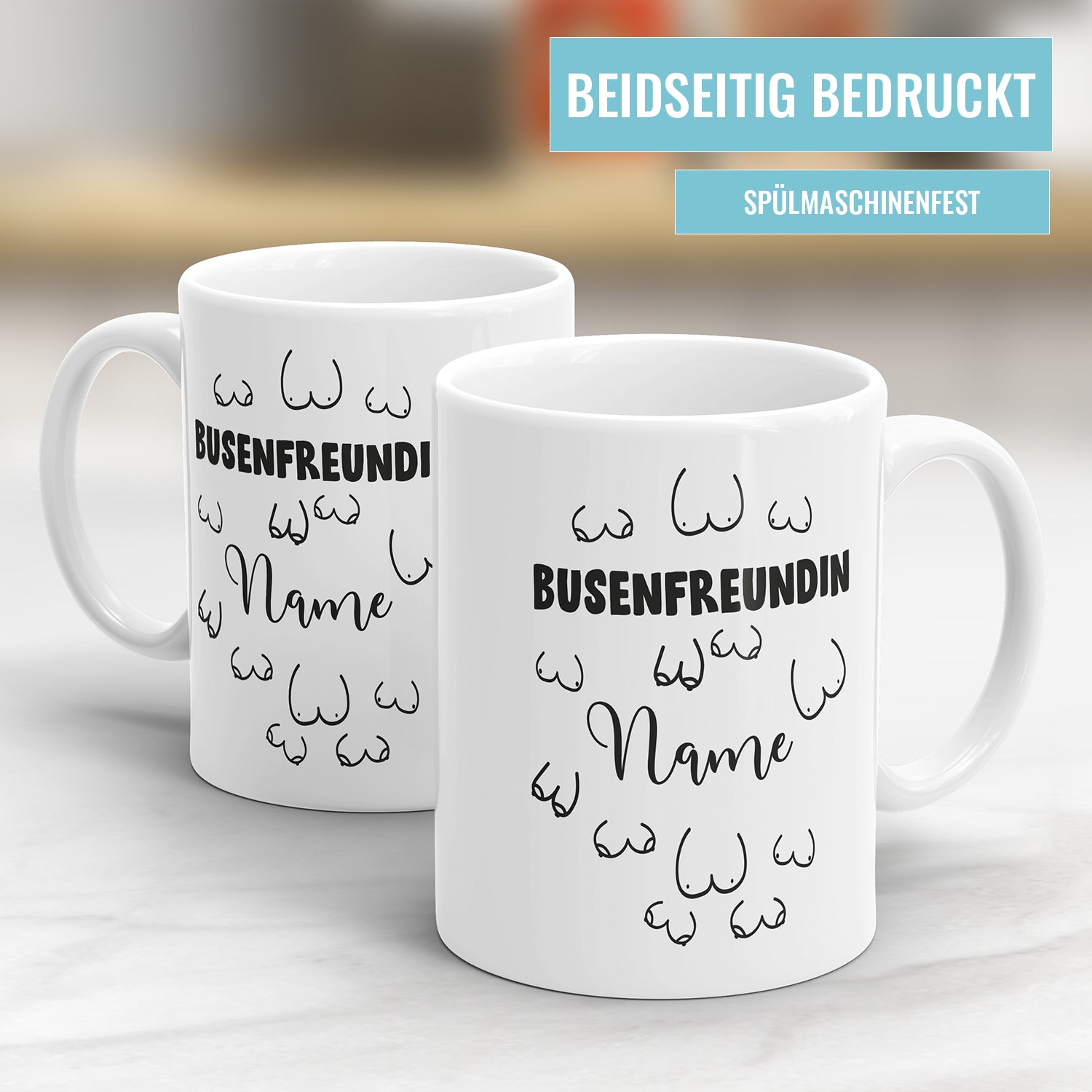 Busenfreundin Tasse personalisiert mit Name - Fulima