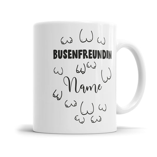 Busenfreundin Tasse personalisiert mit Name Fulima
