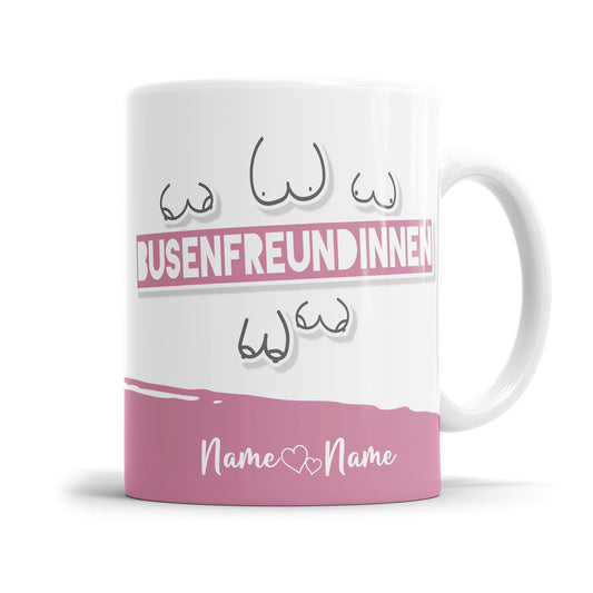 Busenfreundinnen Tasse personalisiert mit Namen - Fulima