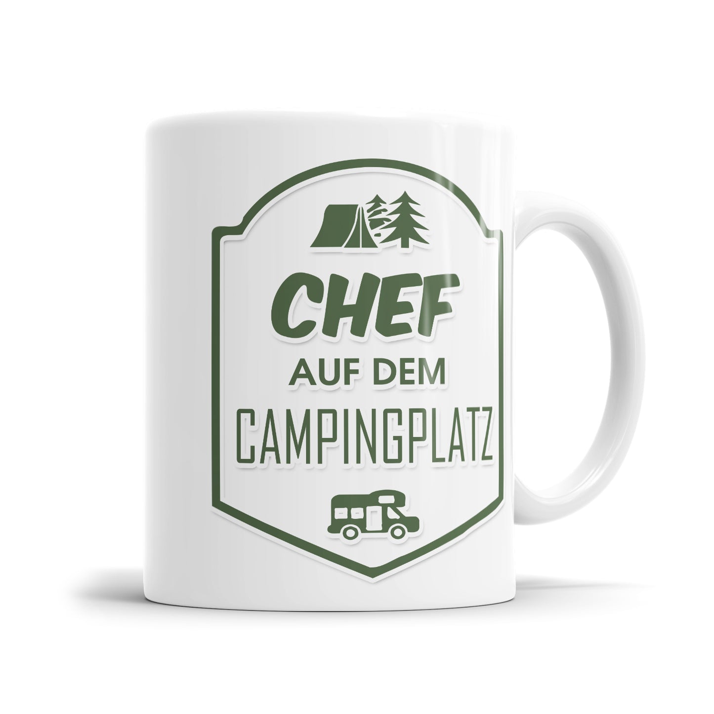 Chef auf dem Campingplatz - Camping Tasse