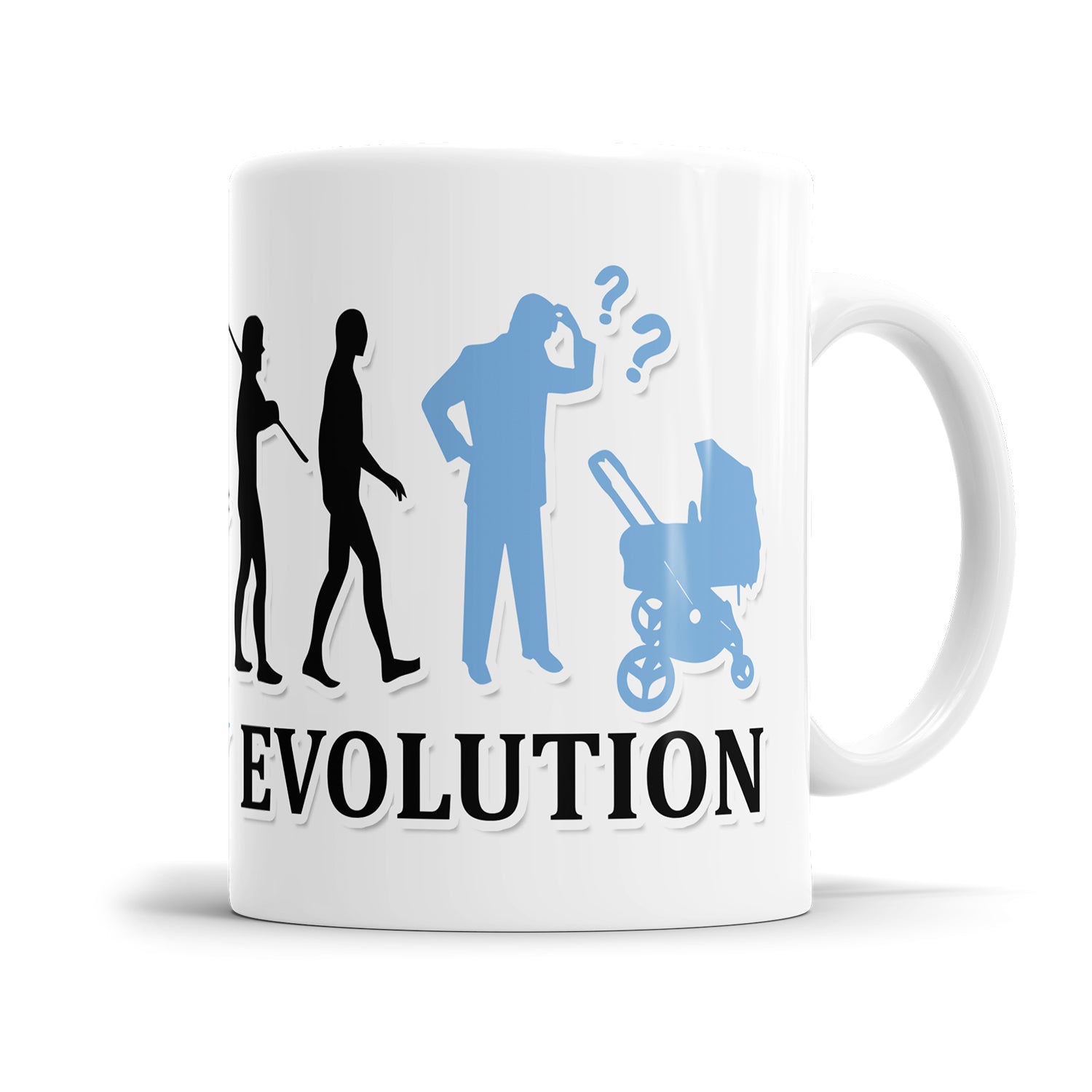 Daddy Evolution Tasse - Geschenkidee für Papa Fulima