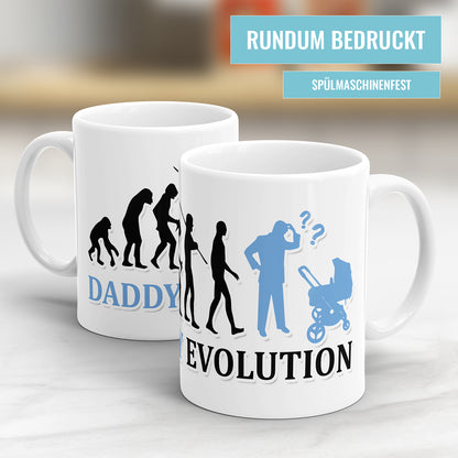 Daddy Evolution Tasse - Geschenkidee für Papa