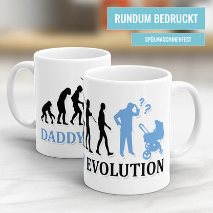 Daddy Evolution Tasse - Geschenkidee für Papa Fulima