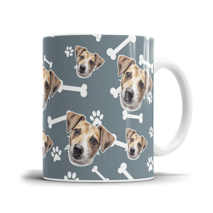 Hundeliebhaber Tasse - Personalisierte Hundetasse mit Foto Stickerbomb - Fulima