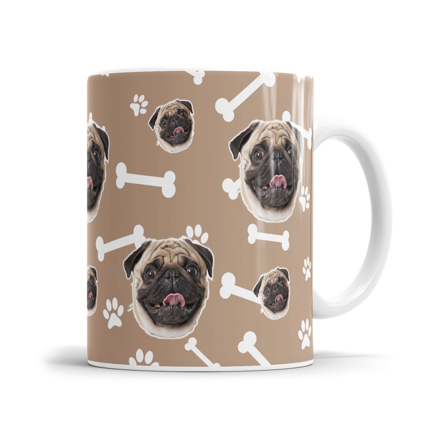 Hundeliebhaber Tasse - Personalisierte Hundetasse mit Foto Stickerbomb - Fulima