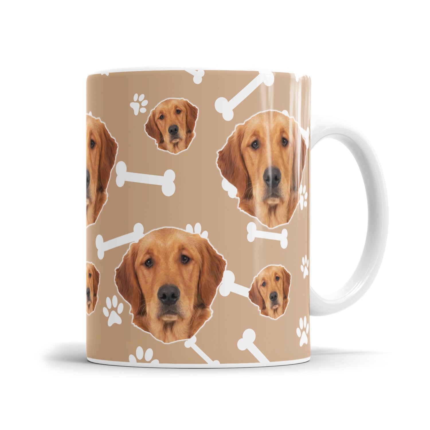 Hundeliebhaber Tasse - Personalisierte Hundetasse mit Foto Stickerbomb - Fulima