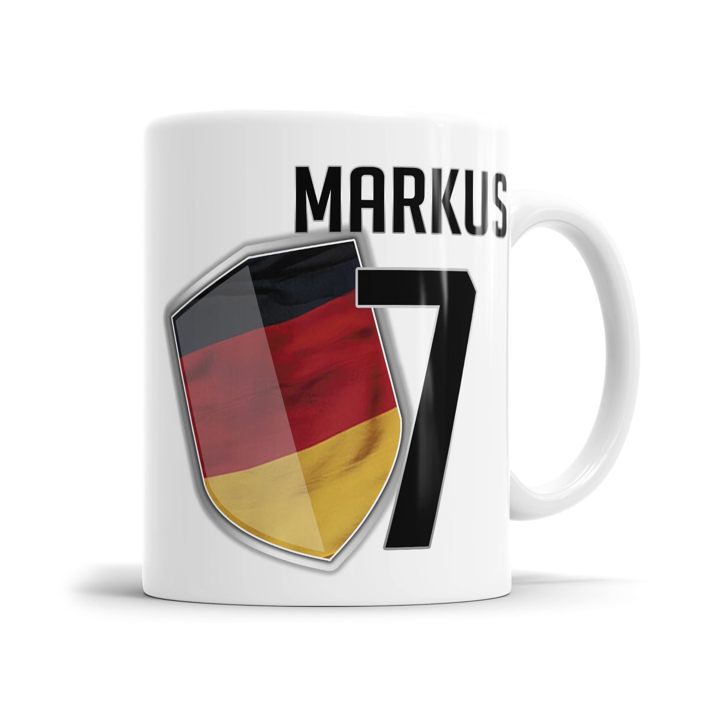 Deutschland Fan Tasse - Personalisiert mit Namen und Nummer - Fulima