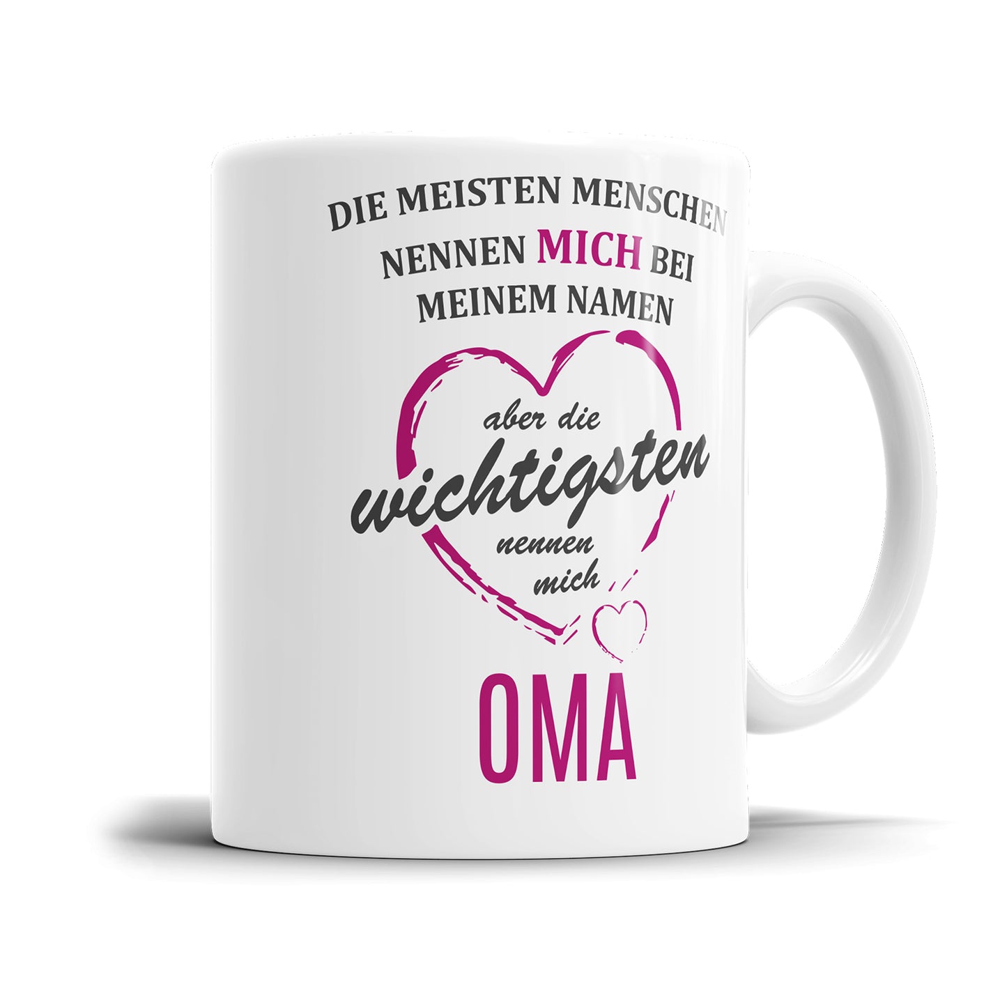 Tasse für Oma - Die meisten Menschen nennen mich beim Namen die wichtigsten Oma