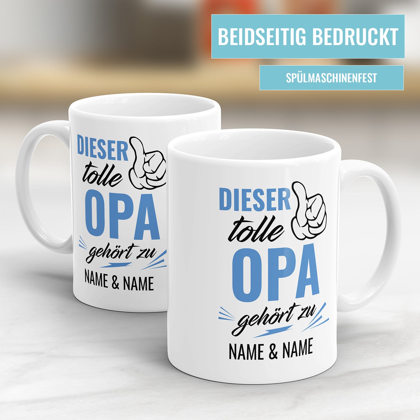 Dieser tolle Opa gehört zu Namen der Kinder - Opa Tasse