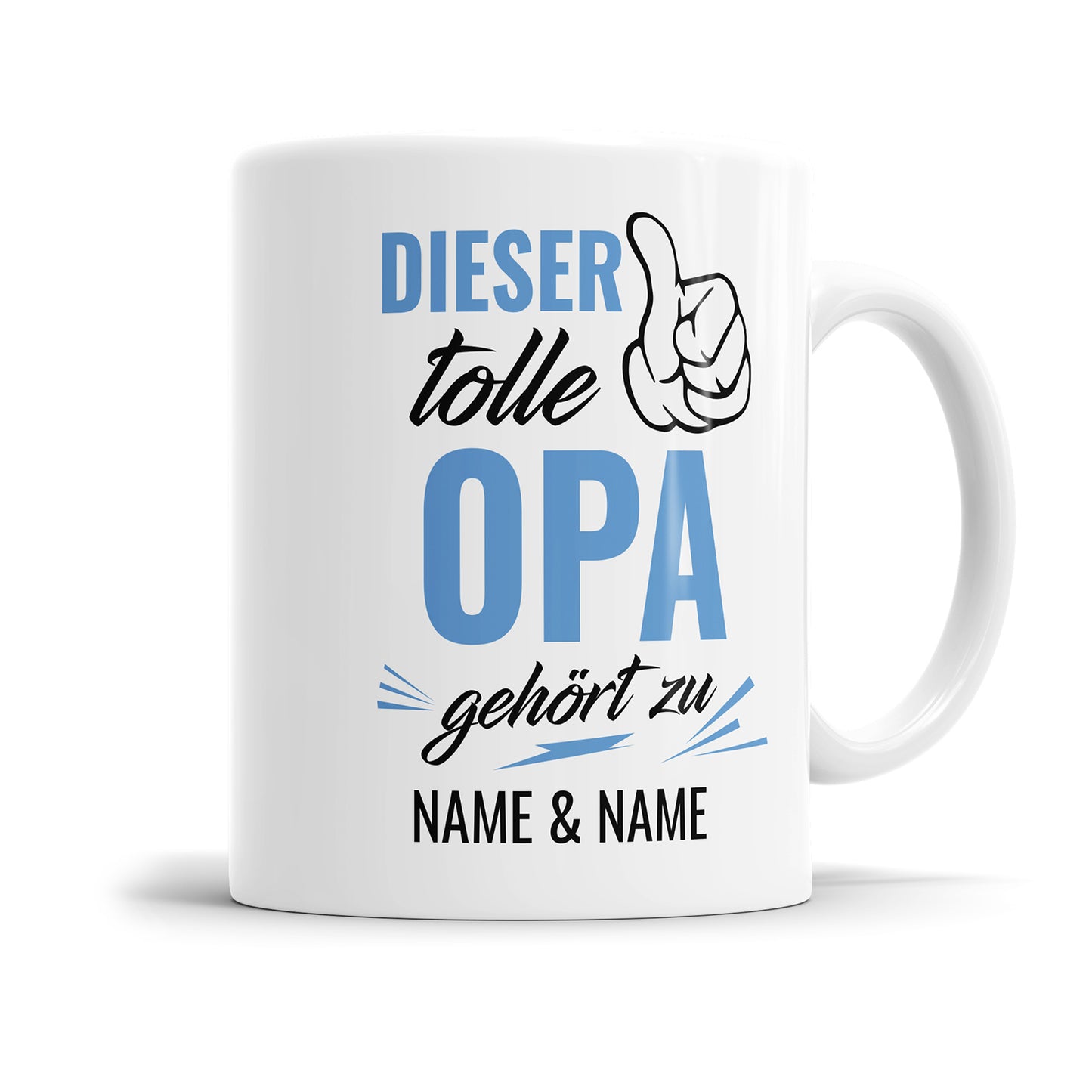 Dieser tolle Opa gehört zu Namen der Kinder - Opa Tasse