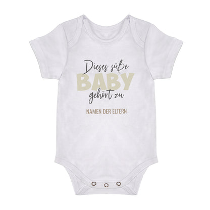 Babybody - Dieses süße Baby gehört zu - Personalisierbar - FULiMA®