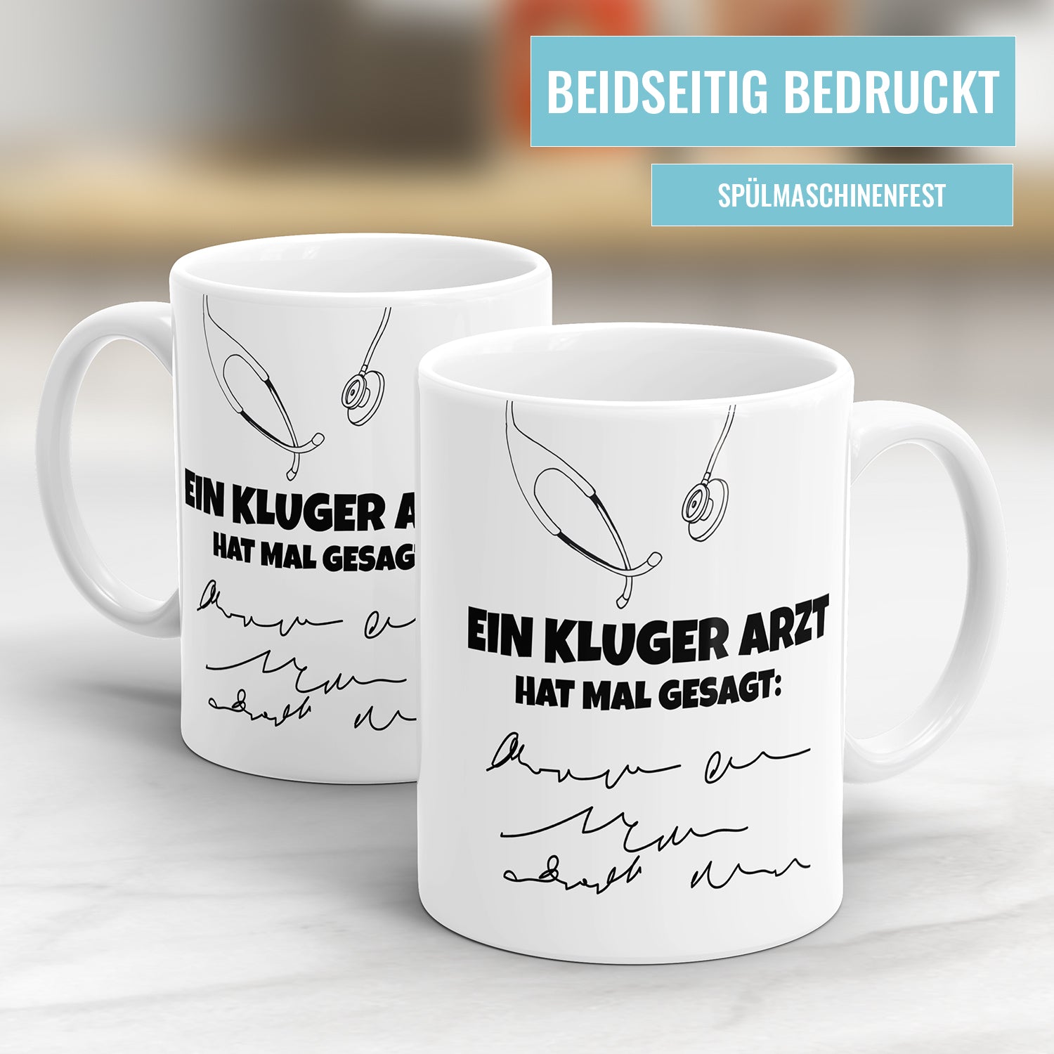 Ein kluger Arzt hat mal gesagt Krickelkrakel Tasse Fulima