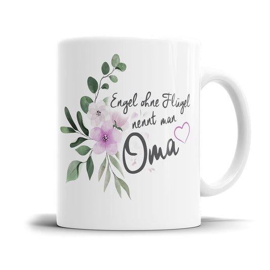 Tasse für Oma - Engel ohne Flügel nennt man Oma Geschenk