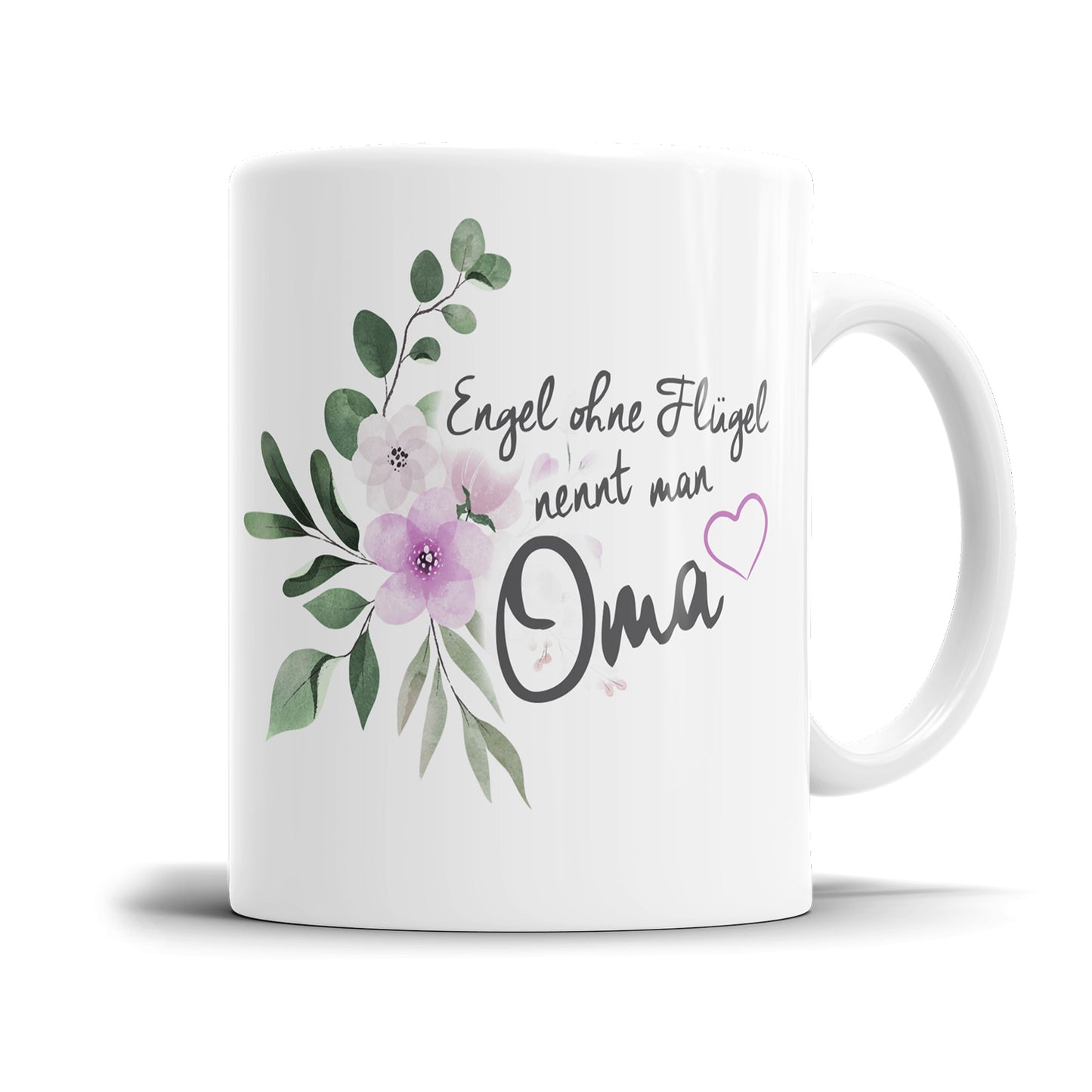 Engel ohne Flügel nennt man Oma mit Blumen - Oma Tasse - Fulima