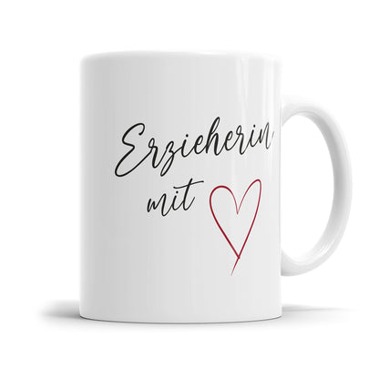 Erzieherin mit Herz - Erzieherin Tasse - Fulima