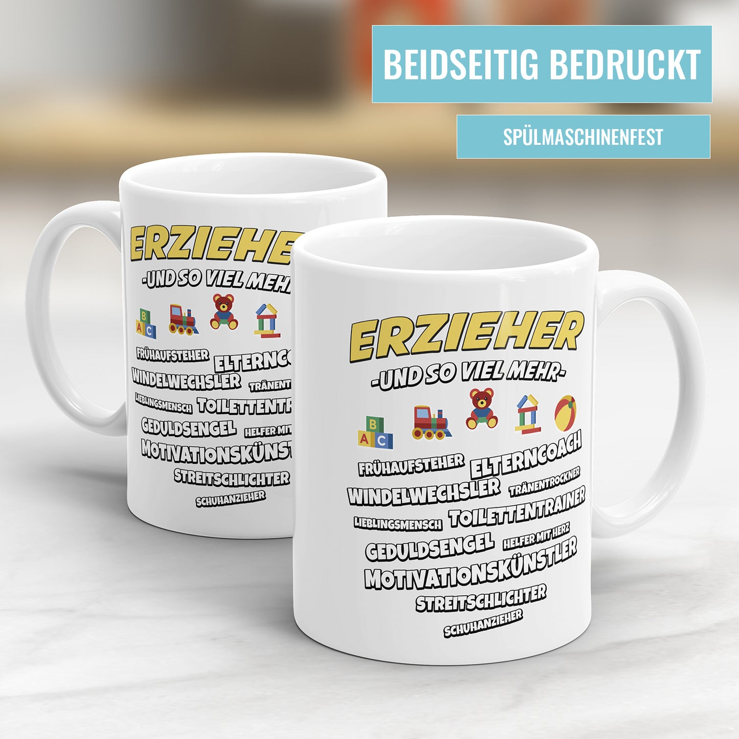 Erzieher Tasse mit Spruch - Erzieher und so viel mehr