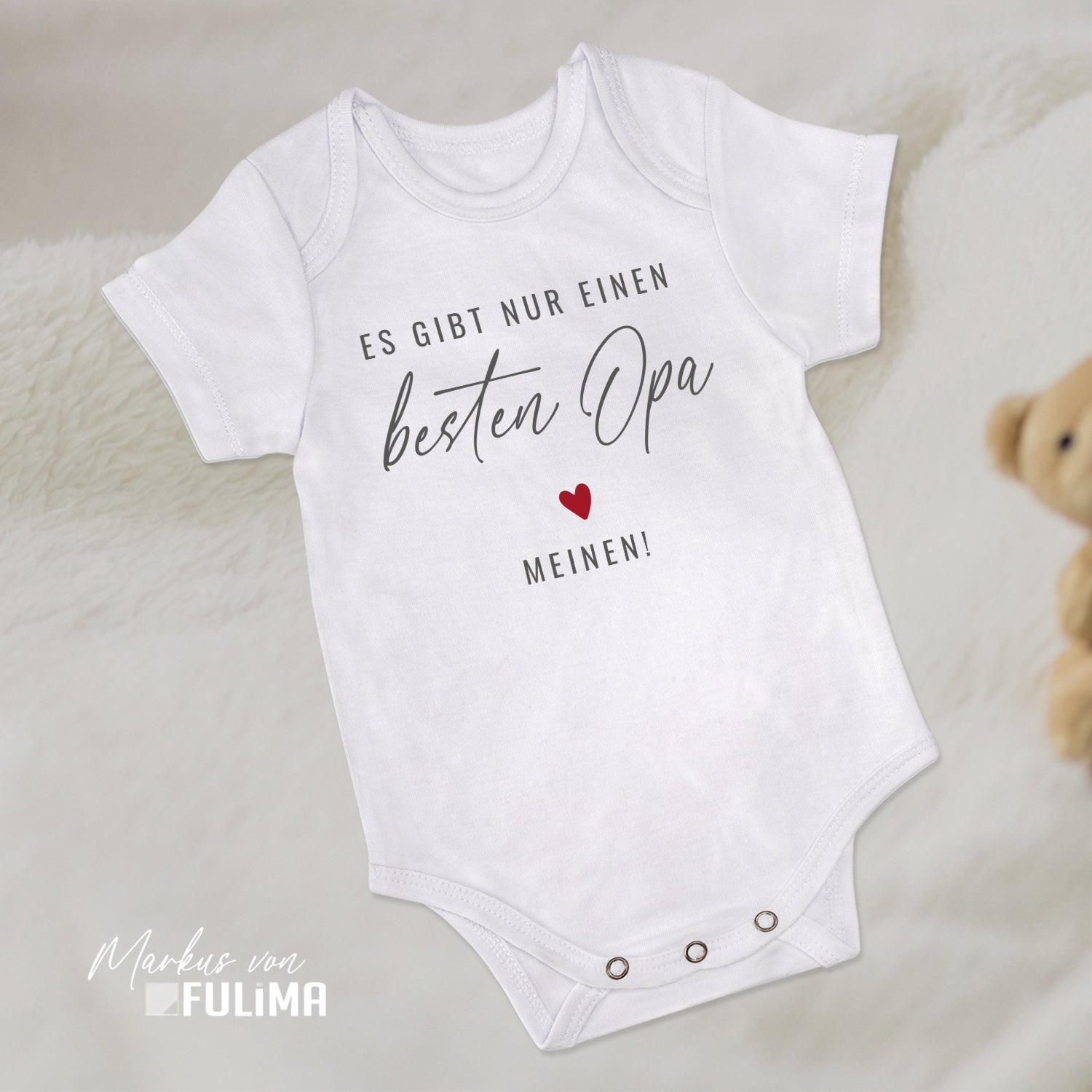 Babybody - Es gibt nur einen besten Opa Meinen - Geschenk zur Geburt - FULiMA®