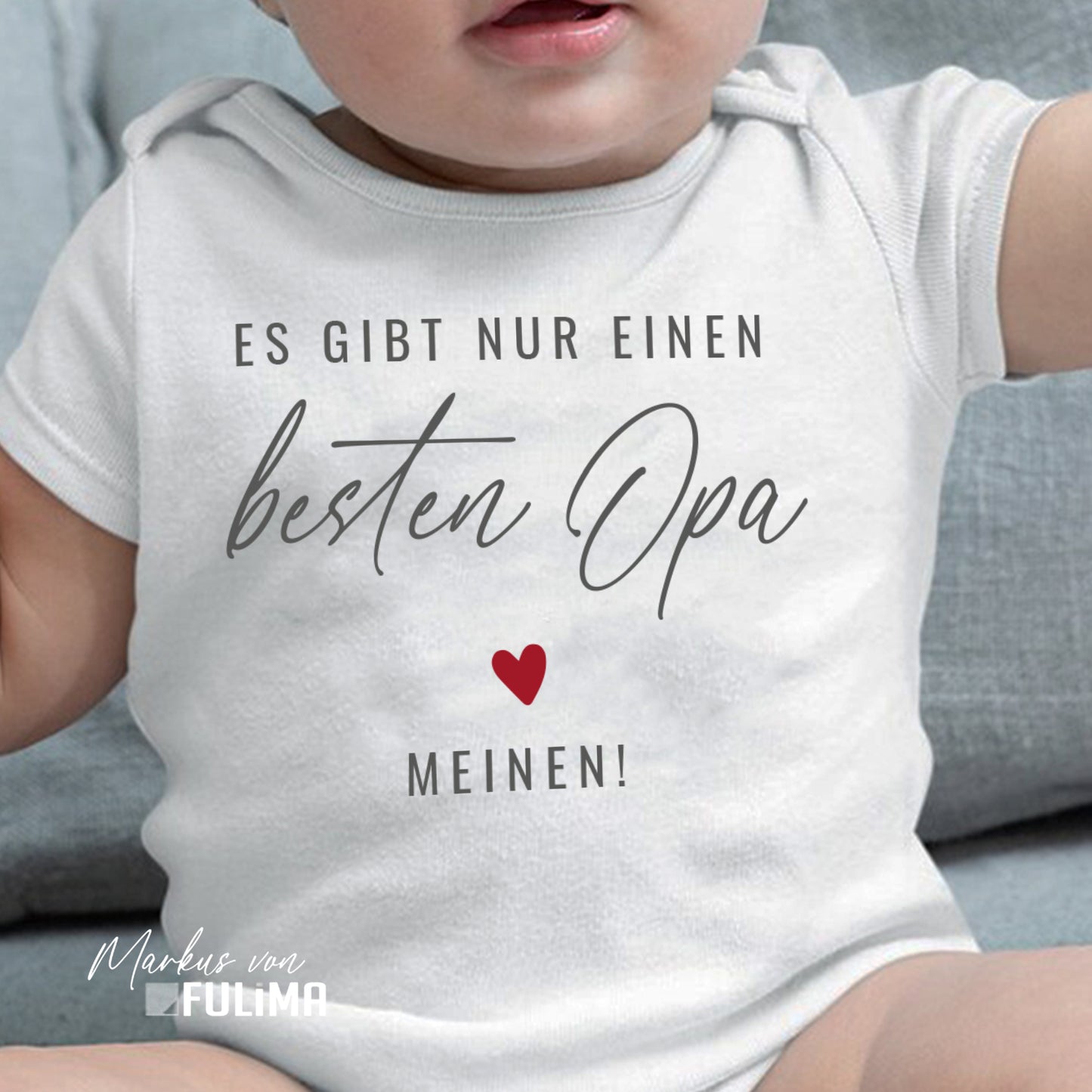 Babybody - Es gibt nur einen besten Opa Meinen - Geschenk zur Geburt - FULiMA®